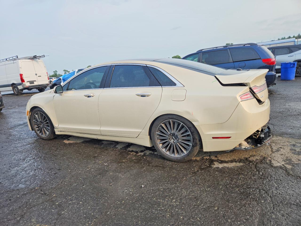 2015 Lincoln Mkz Hybrid Beige vin: 3LN6L2LU7FR621736