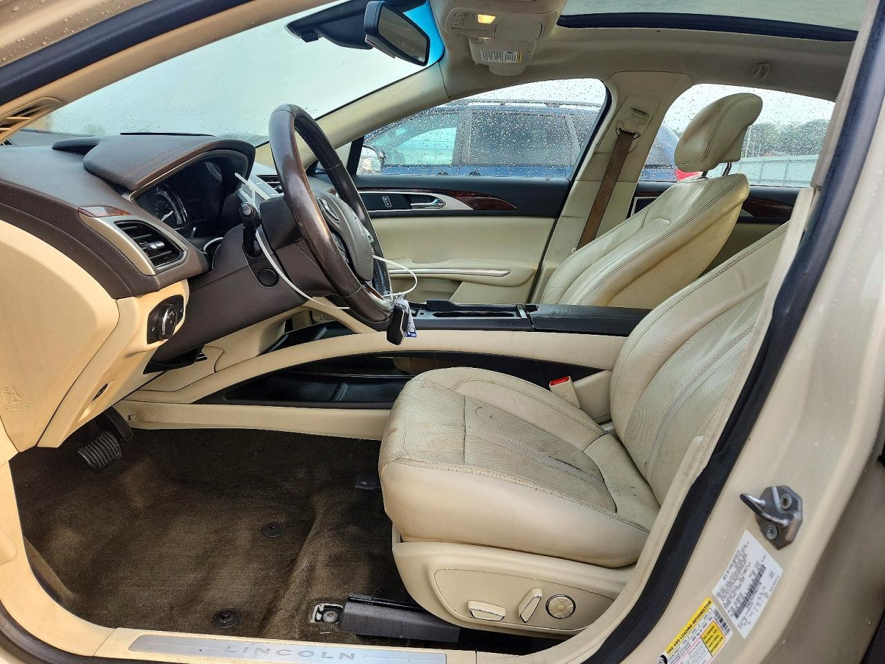 2015 Lincoln Mkz Hybrid Beige vin: 3LN6L2LU7FR621736
