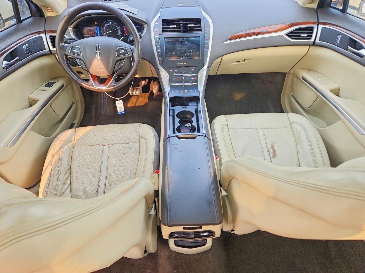 2015 Lincoln Mkz Hybrid Beige vin: 3LN6L2LU7FR621736