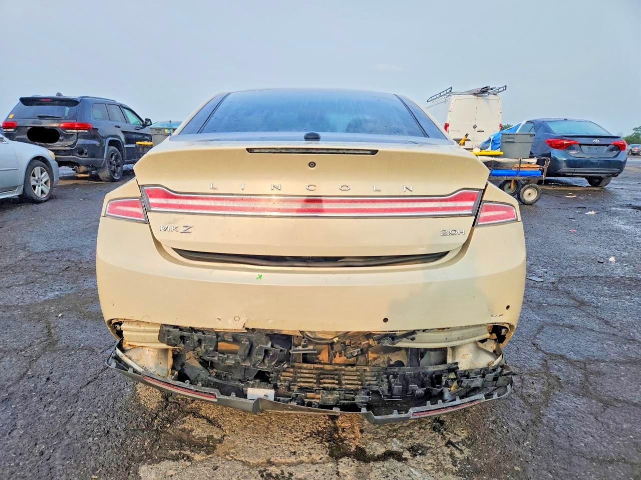 2015 Lincoln Mkz Hybrid Beige vin: 3LN6L2LU7FR621736