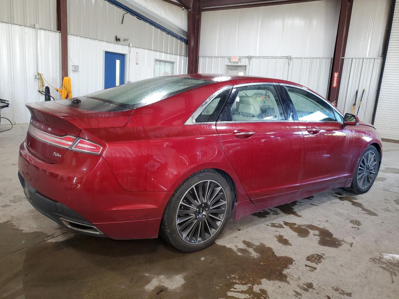 2015 Lincoln Mkz Hybrid Red vin: 3LN6L2LU7FR629478
