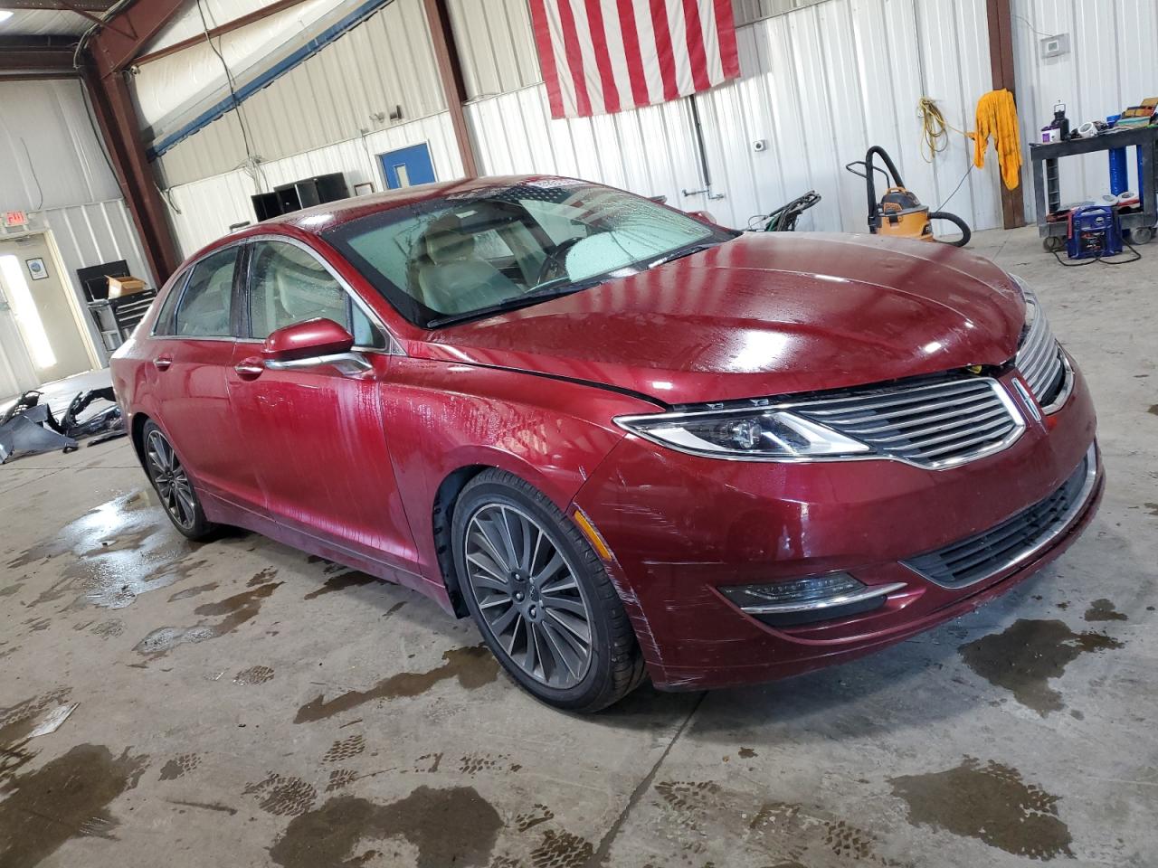 2015 Lincoln Mkz Hybrid Red vin: 3LN6L2LU7FR629478