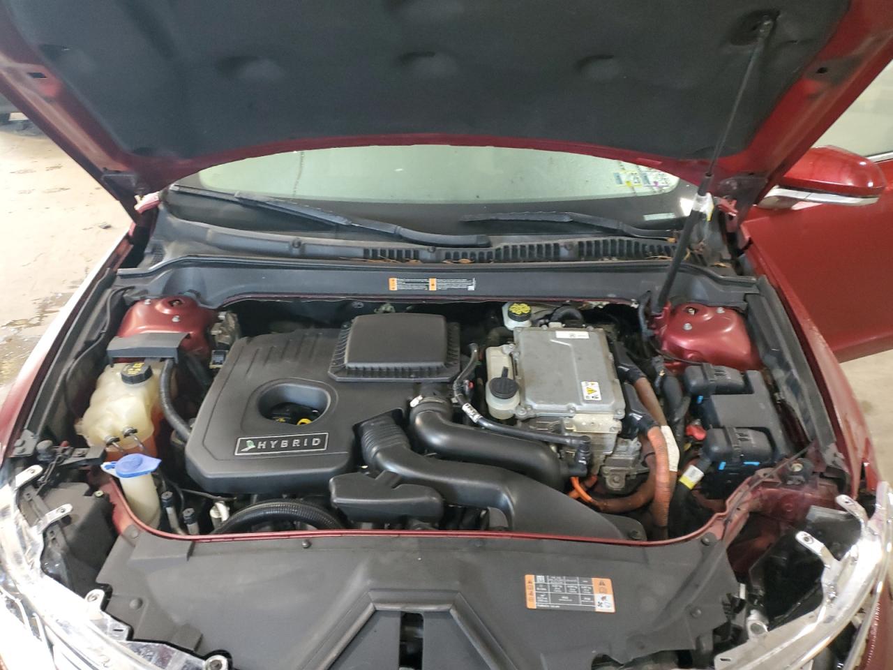 2015 Lincoln Mkz Hybrid Red vin: 3LN6L2LU7FR629478