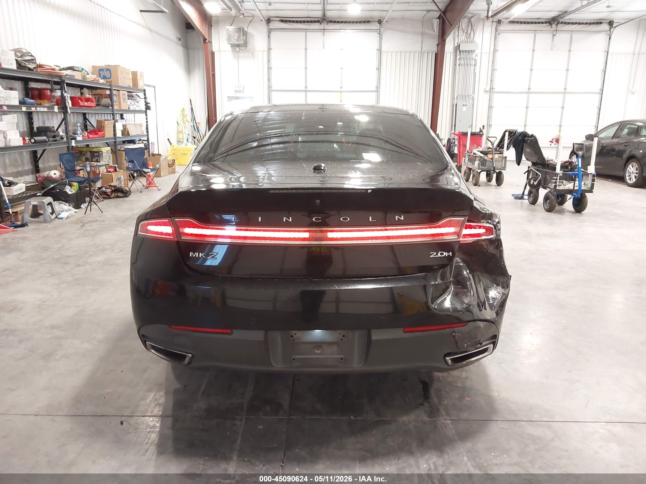 2016 Lincoln Mkz Hybrid   Черный vin: 3LN6L2LU7GR633337