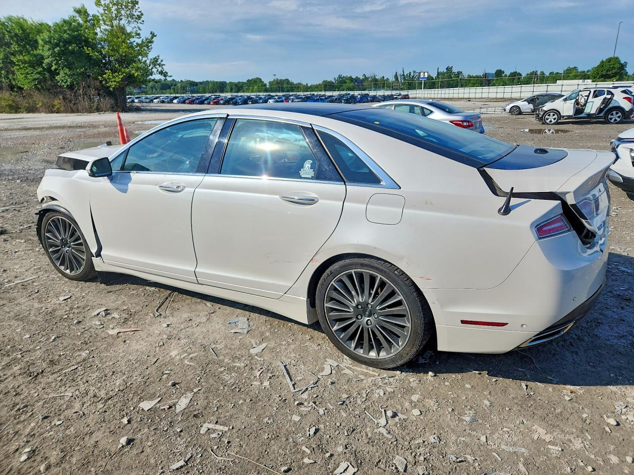 2013 Lincoln Mkz White vin: 3LN6L2LU8DR826673