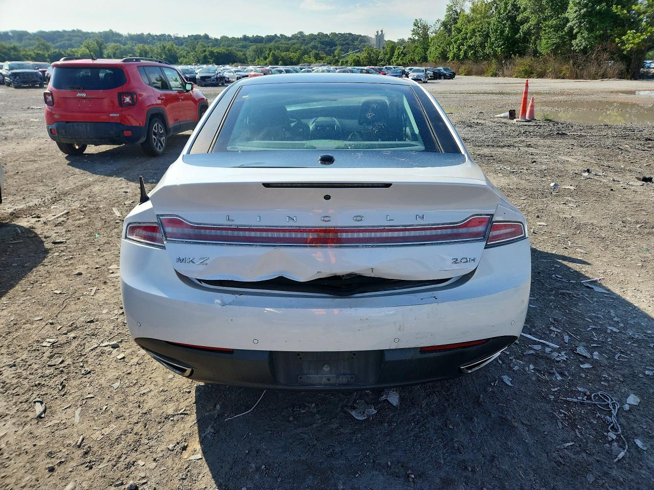 2013 Lincoln Mkz White vin: 3LN6L2LU8DR826673