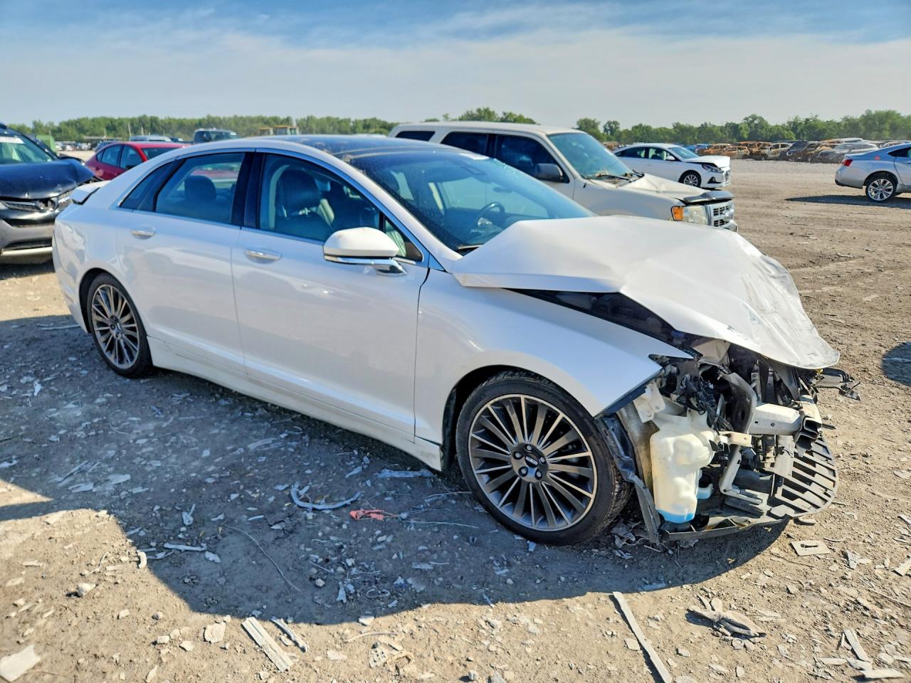 2013 Lincoln Mkz White vin: 3LN6L2LU8DR826673