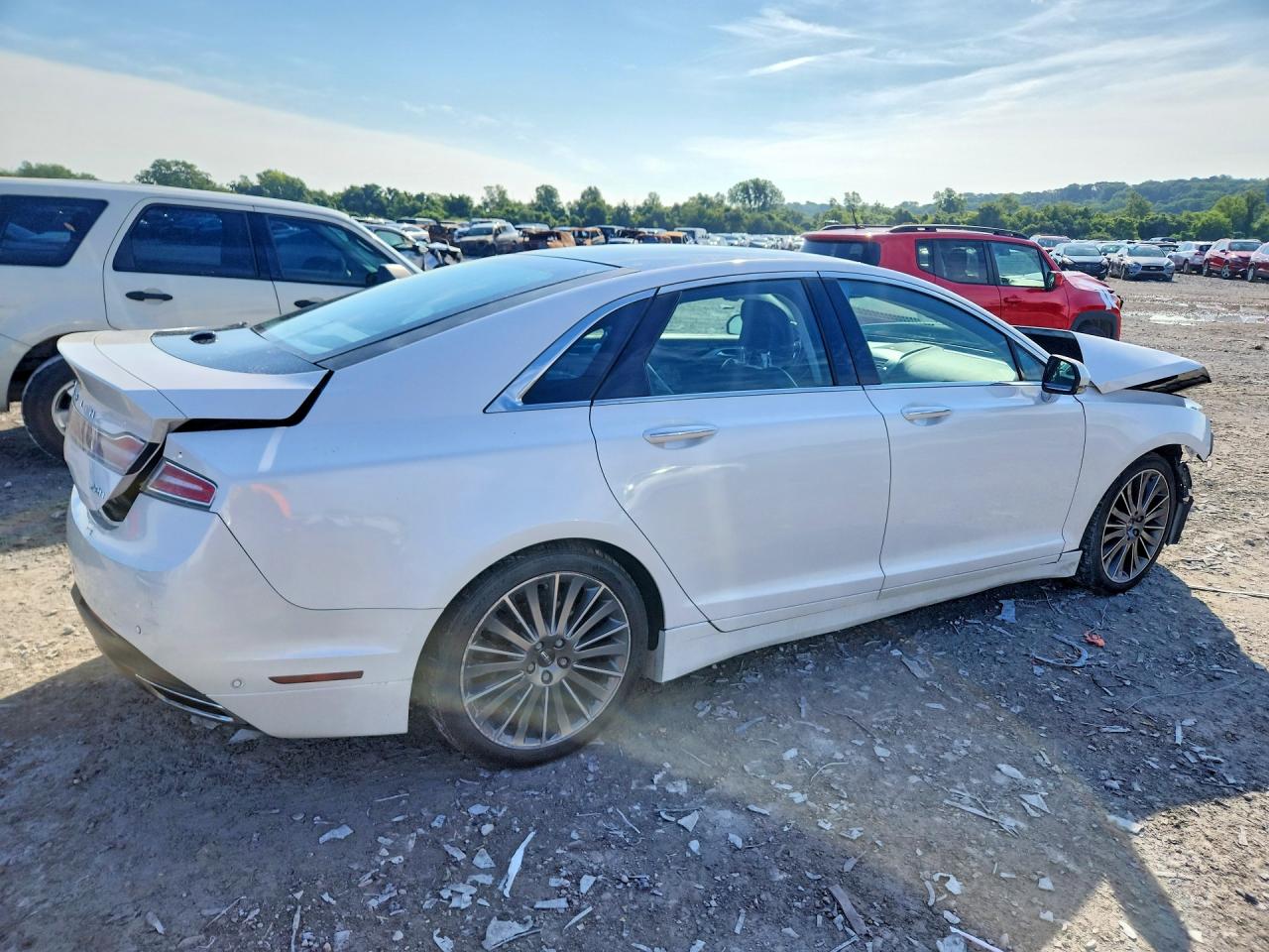 2013 Lincoln Mkz White vin: 3LN6L2LU8DR826673