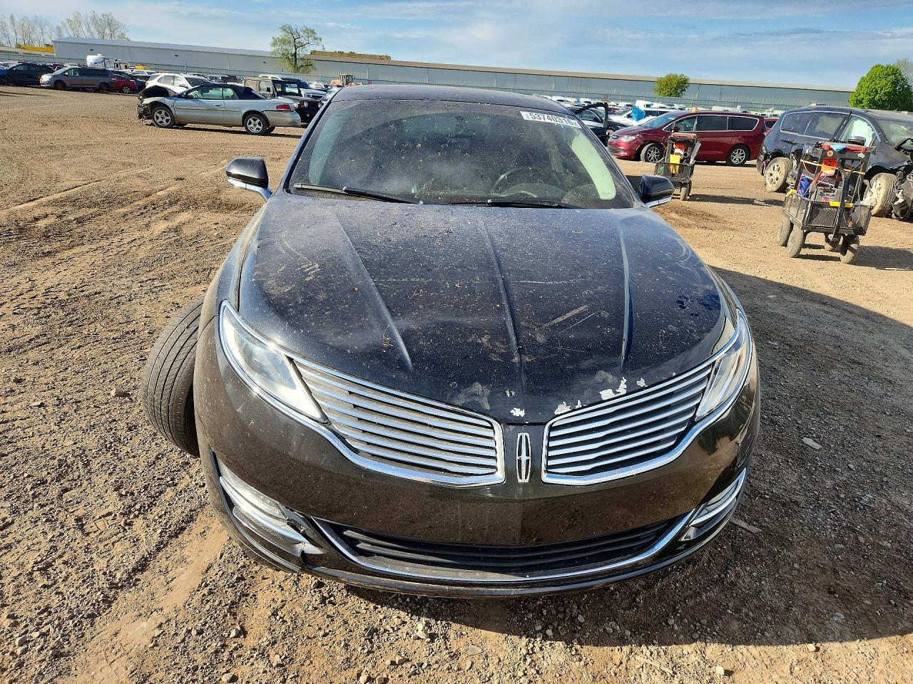 2013 Lincoln Mkz Hybrid Black vin: 3LN6L2LU8DR828746