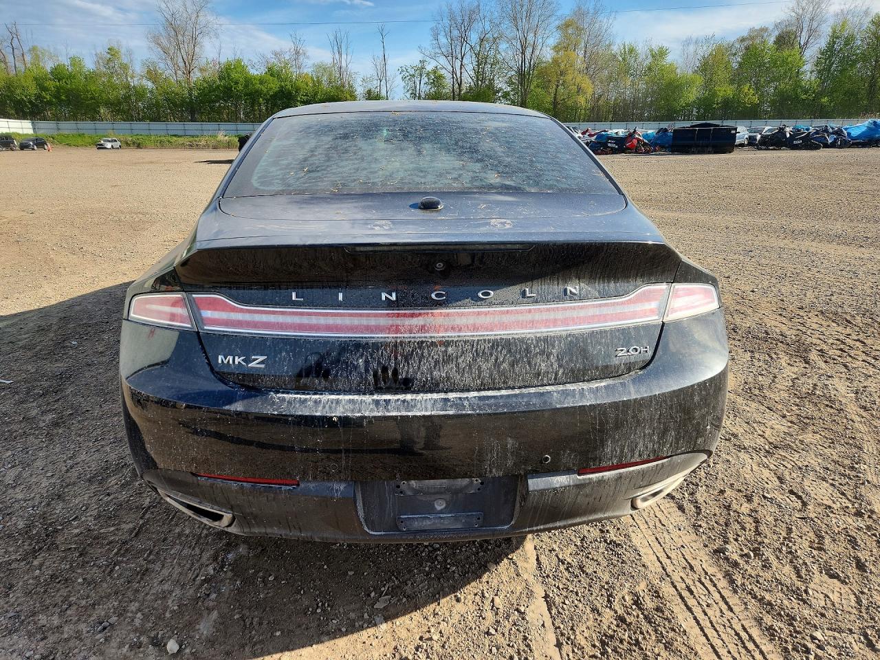 2013 Lincoln Mkz Hybrid Black vin: 3LN6L2LU8DR828746
