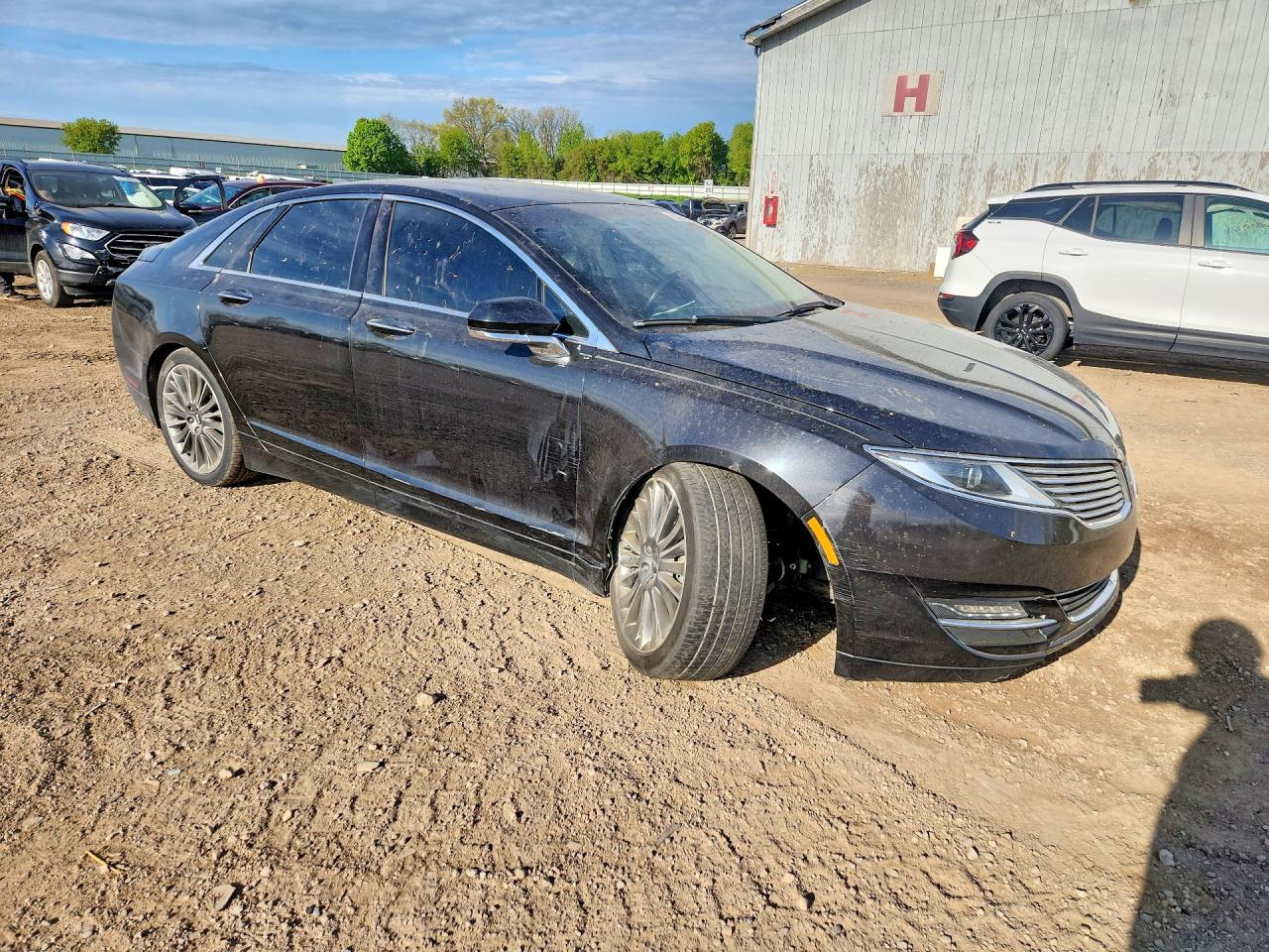 2013 Lincoln Mkz Hybrid Black vin: 3LN6L2LU8DR828746