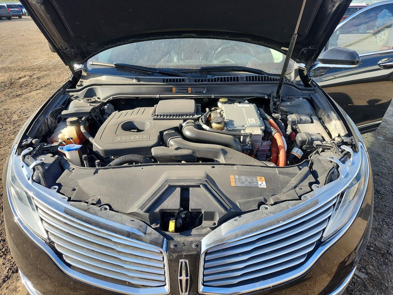 2013 Lincoln Mkz Hybrid Black vin: 3LN6L2LU8DR828746