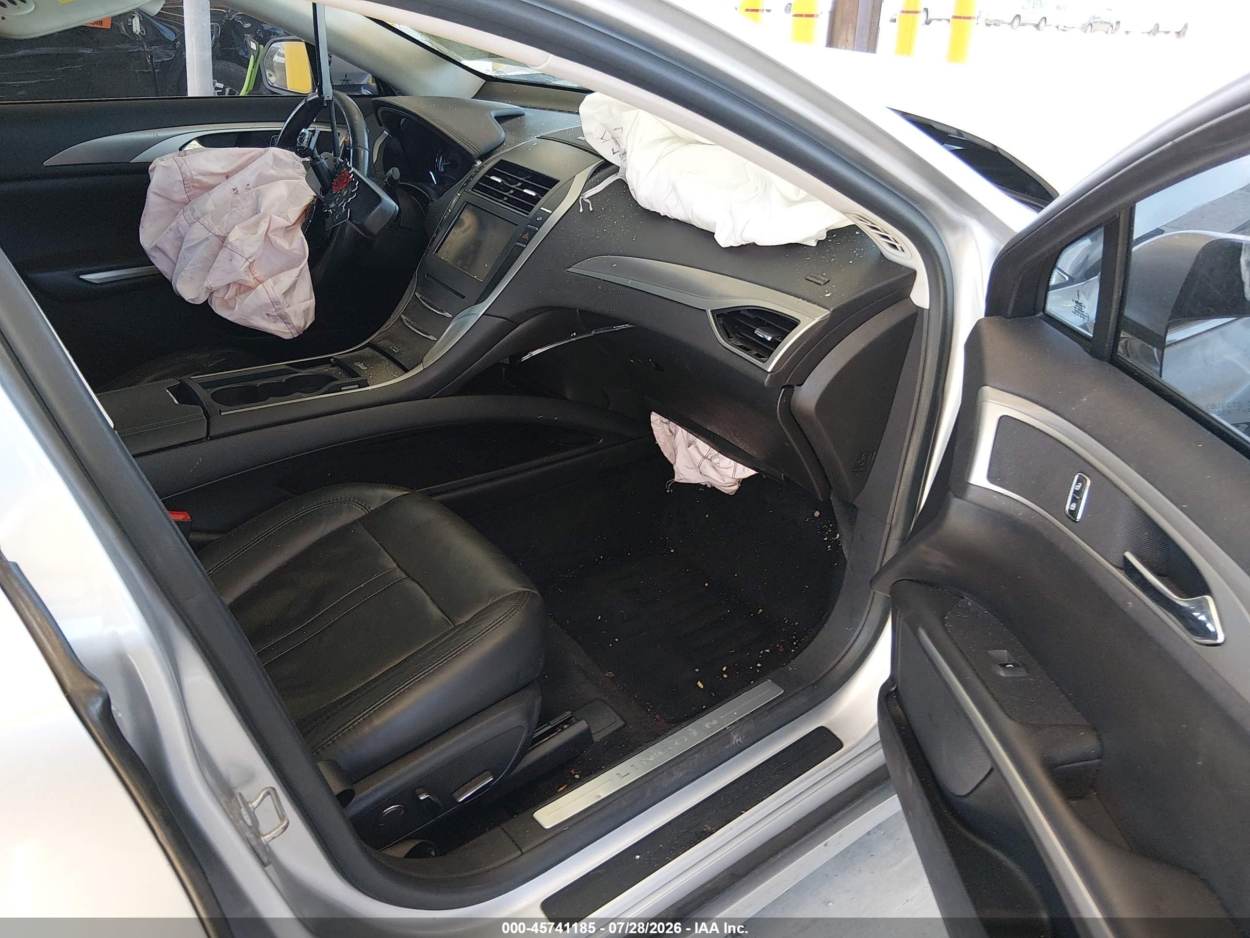 2014 Lincoln Mkz Hybrid   Silver vin: 3LN6L2LU8ER805551