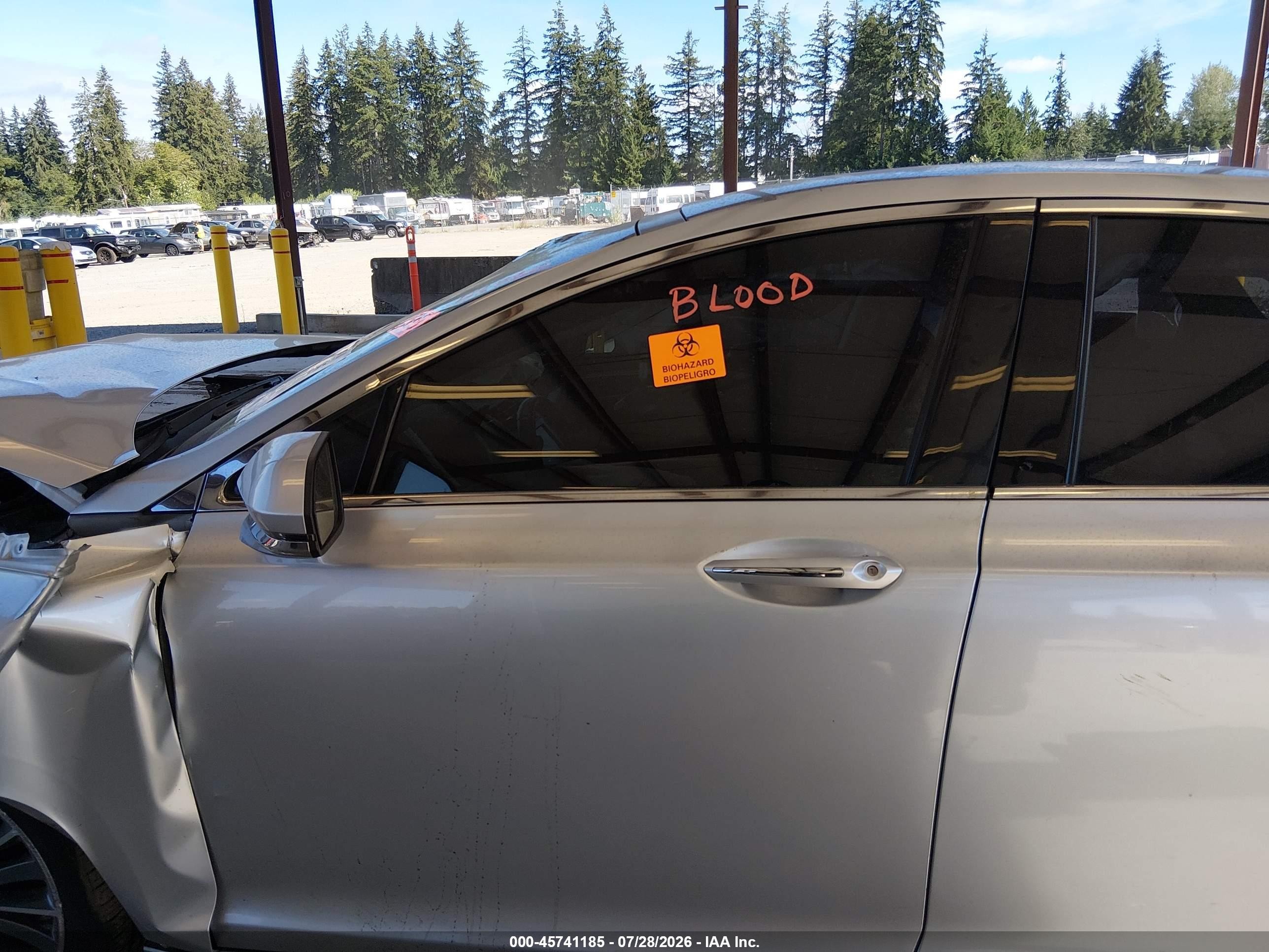 2014 Lincoln Mkz Hybrid   Silver vin: 3LN6L2LU8ER805551