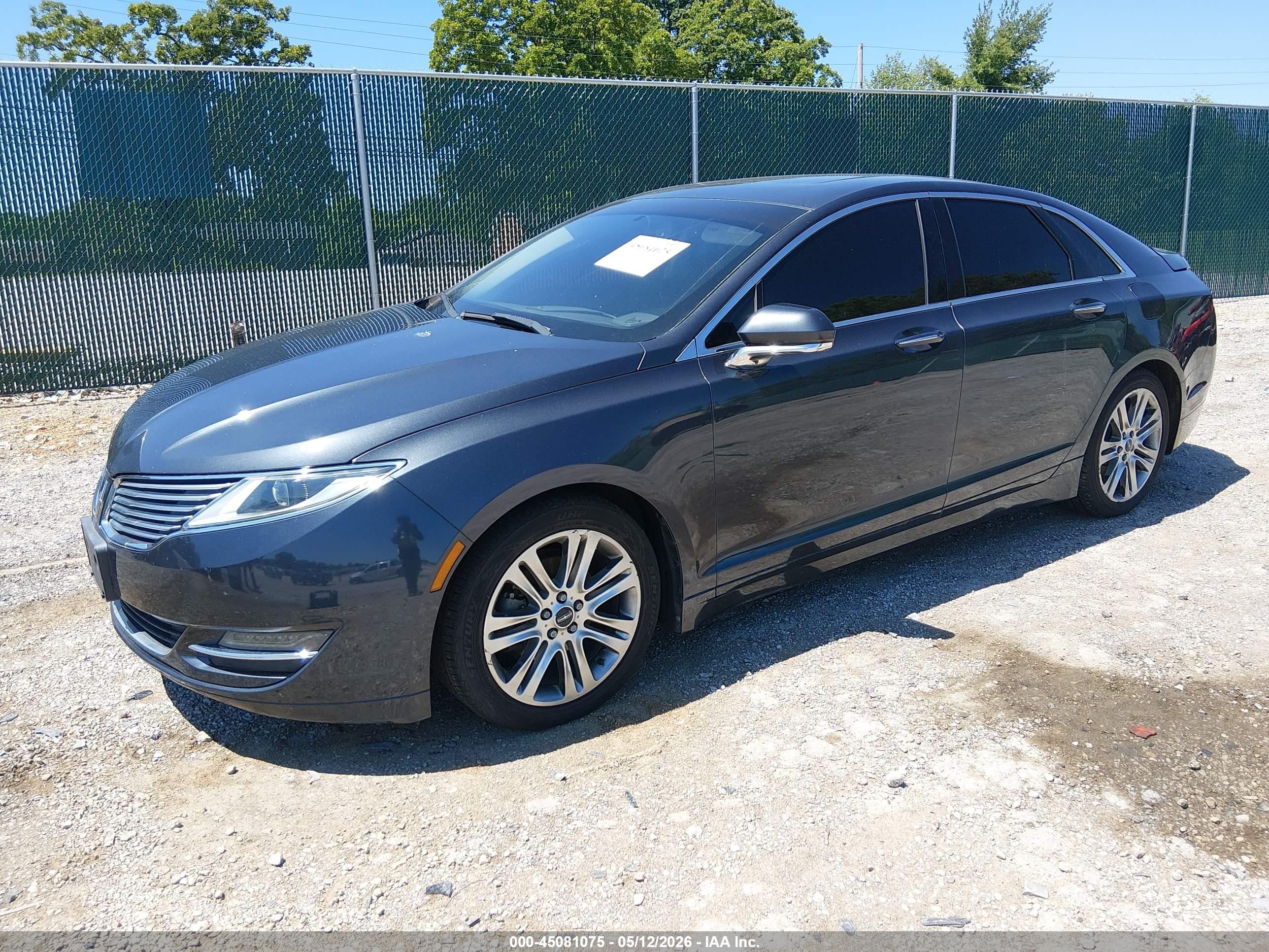 2014 Lincoln Mkz Hybrid   Gray vin: 3LN6L2LU8ER805971