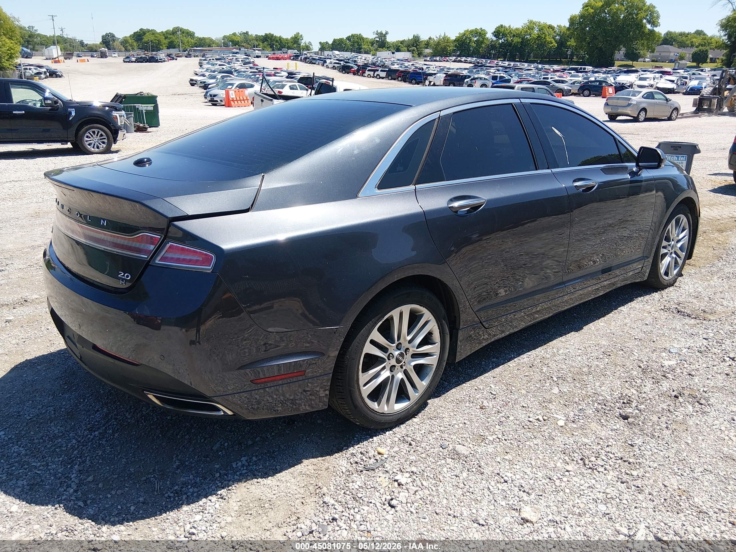 2014 Lincoln Mkz Hybrid   Gray vin: 3LN6L2LU8ER805971