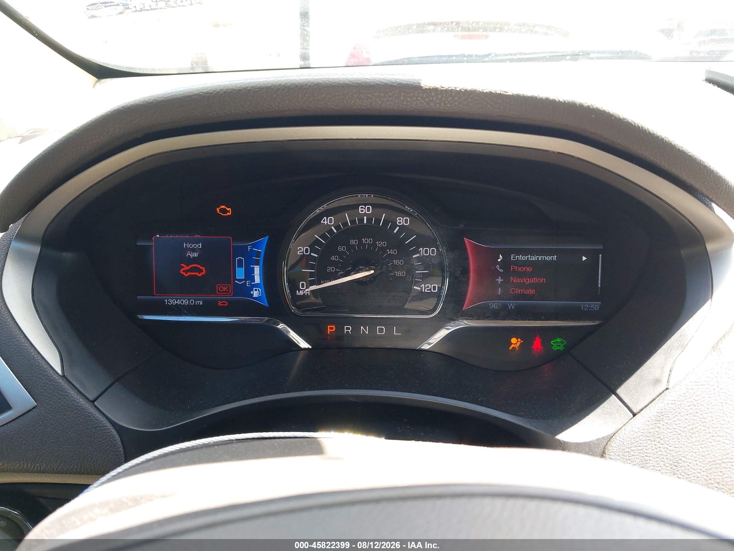 2014 Lincoln Mkz Hybrid   Light Blue vin: 3LN6L2LU8ER807302