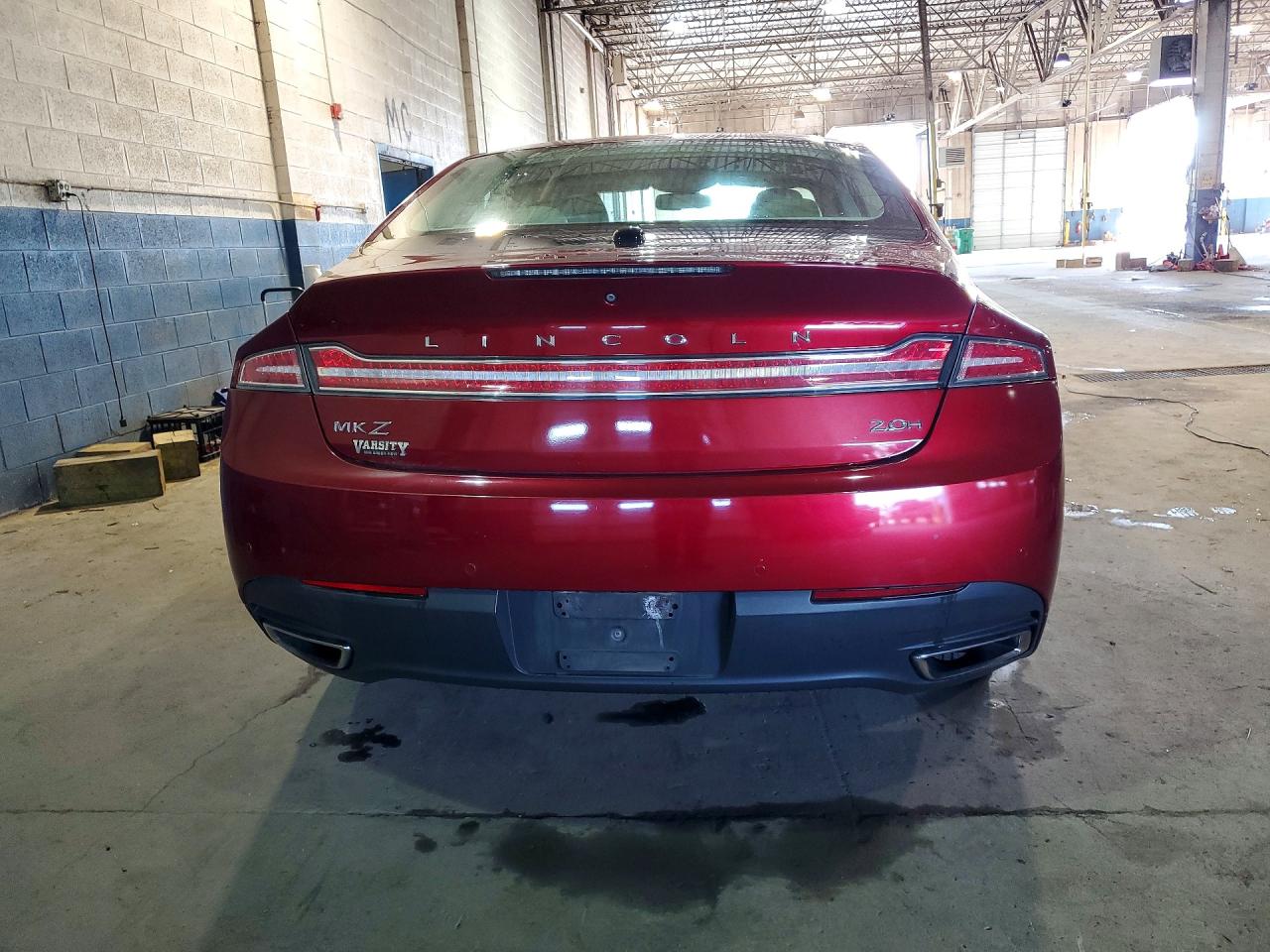 2014 Lincoln Mkz Hybrid Red vin: 3LN6L2LU8ER807994