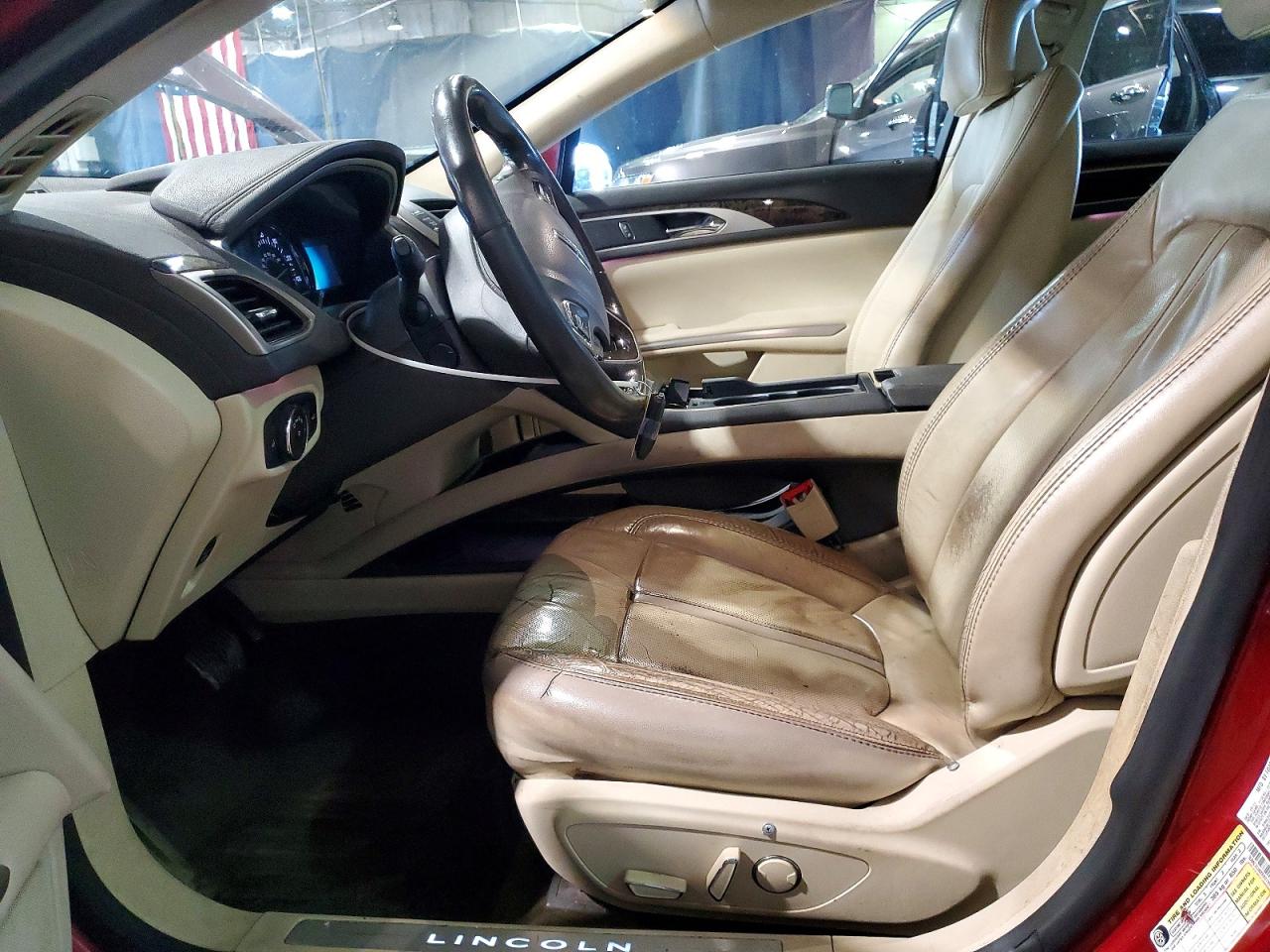 2014 Lincoln Mkz Hybrid Red vin: 3LN6L2LU8ER807994