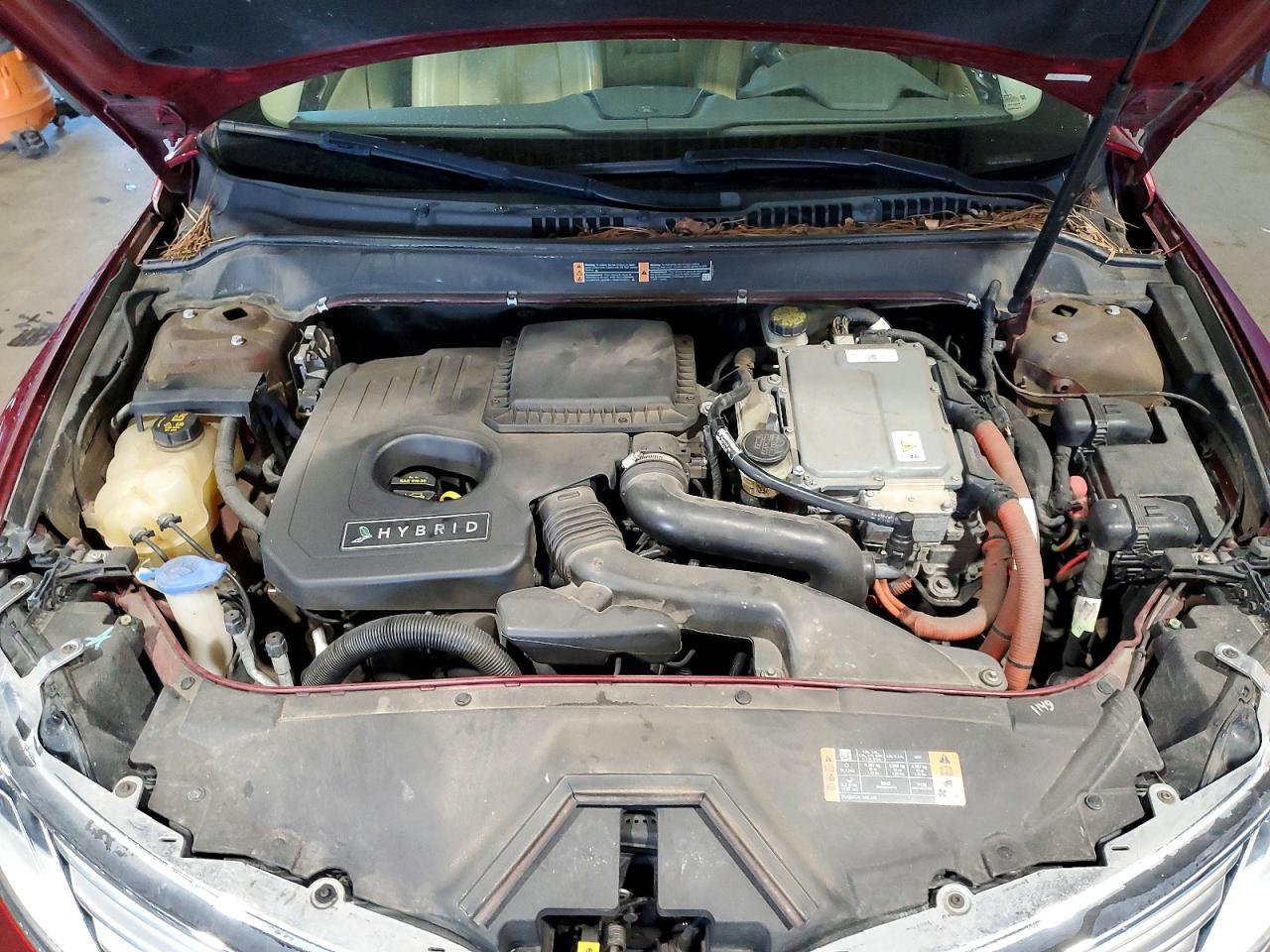 2014 Lincoln Mkz Hybrid Red vin: 3LN6L2LU8ER807994