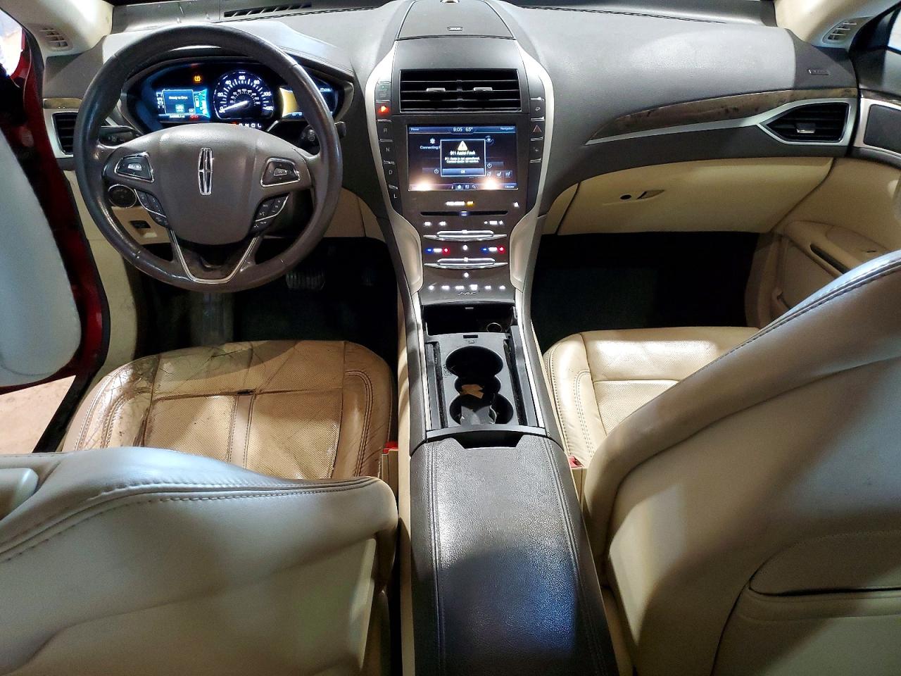 2014 Lincoln Mkz Hybrid Red vin: 3LN6L2LU8ER807994