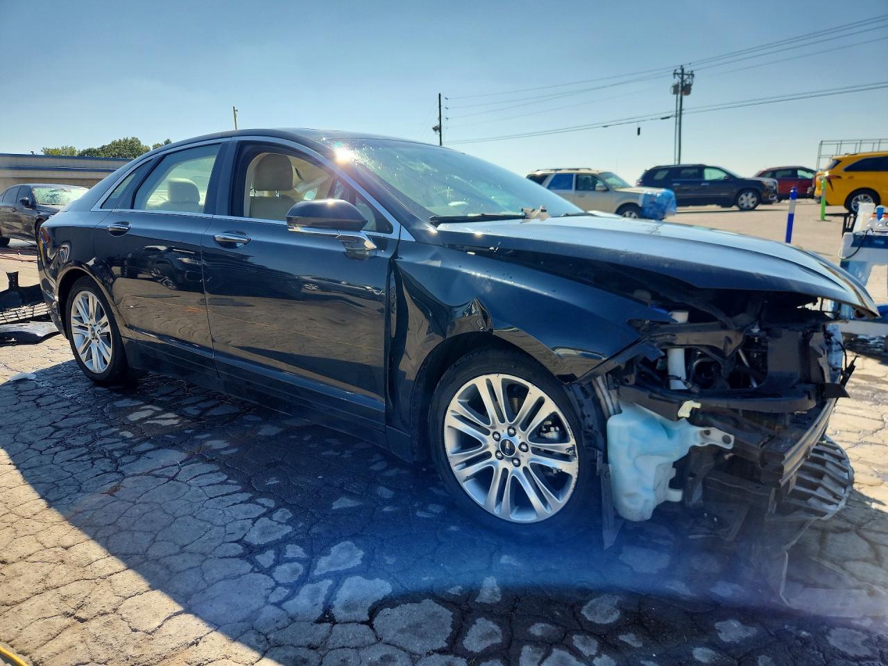 2014 Lincoln Mkz Hybrid Black vin: 3LN6L2LU8ER810619