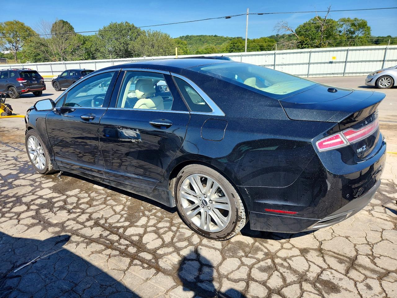 2014 Lincoln Mkz Hybrid Black vin: 3LN6L2LU8ER810619