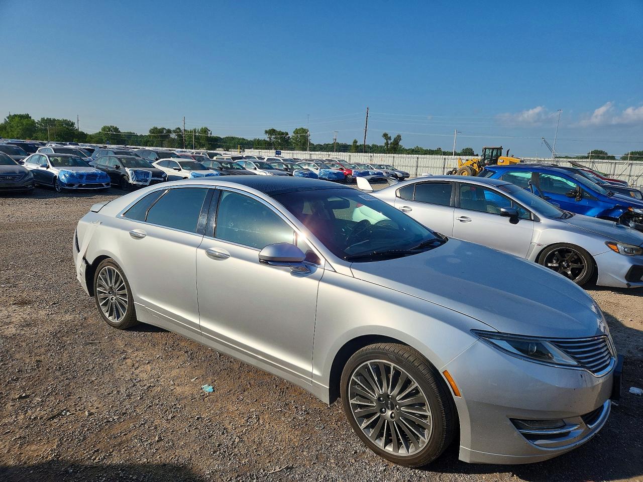 2014 Lincoln Mkz Hybrid Silver vin: 3LN6L2LU8ER811270