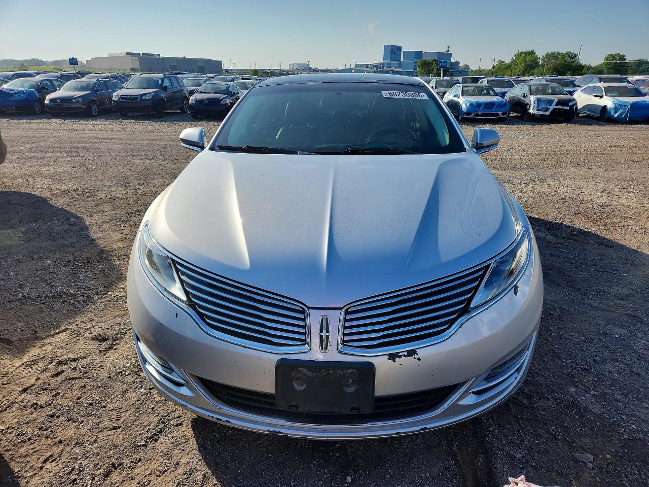 2014 Lincoln Mkz Hybrid Silver vin: 3LN6L2LU8ER811270