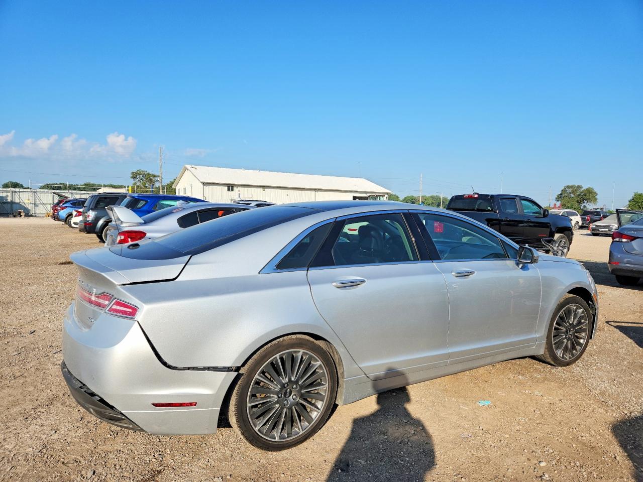 2014 Lincoln Mkz Hybrid Silver vin: 3LN6L2LU8ER811270
