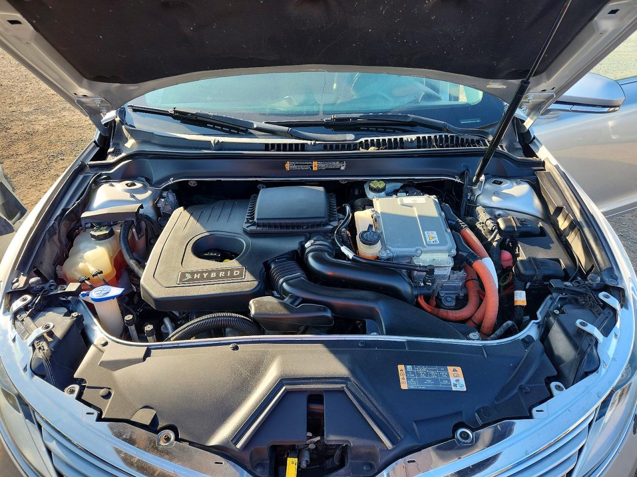 2014 Lincoln Mkz Hybrid Silver vin: 3LN6L2LU8ER811270