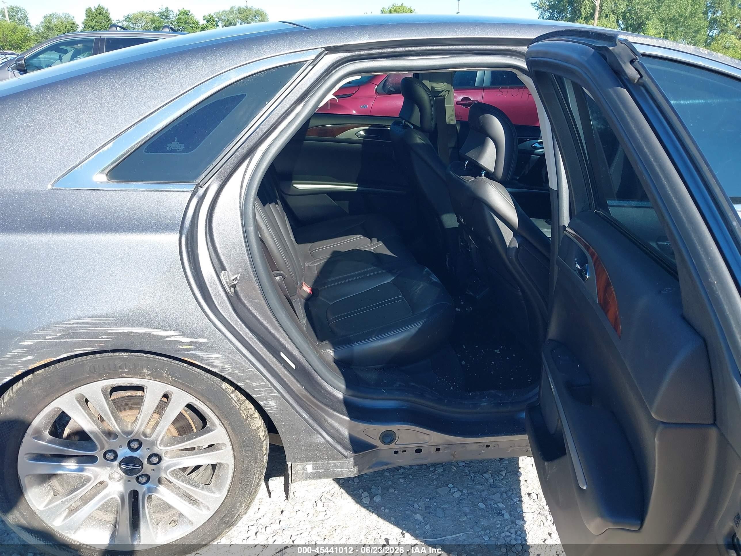 2014 Lincoln Mkz Hybrid   Gray vin: 3LN6L2LU8ER812323