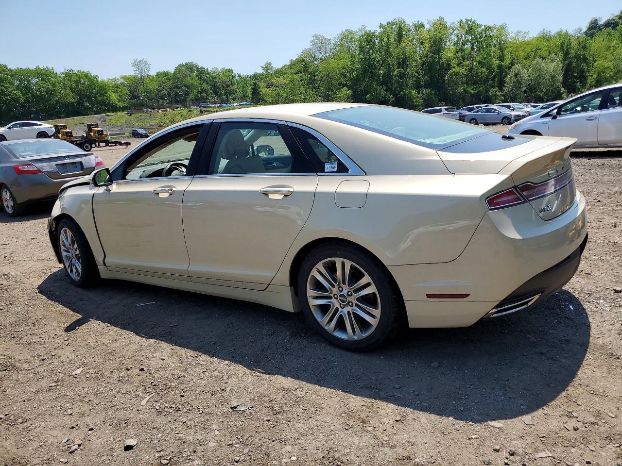 2014 Lincoln Mkz Hybrid Beige vin: 3LN6L2LU8ER815061