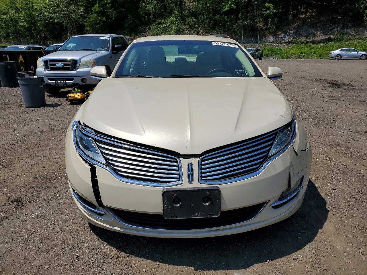 2014 Lincoln Mkz Hybrid Beige vin: 3LN6L2LU8ER815061