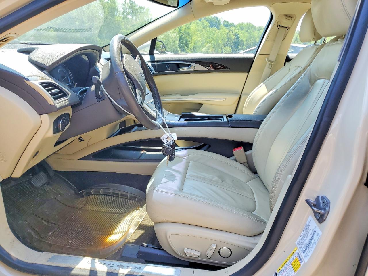 2014 Lincoln Mkz Hybrid Beige vin: 3LN6L2LU8ER815061