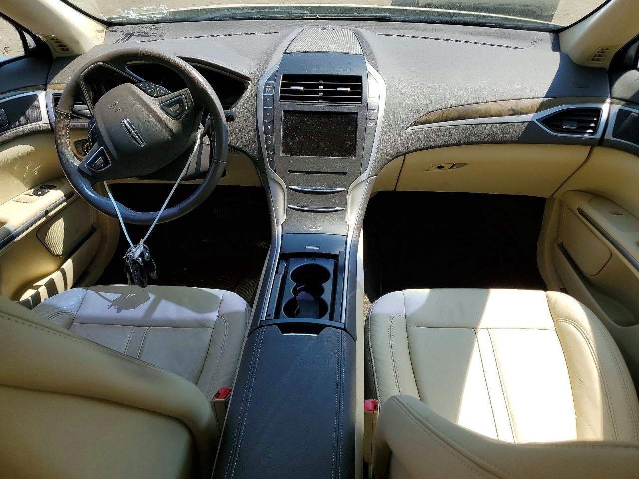 2014 Lincoln Mkz Hybrid Beige vin: 3LN6L2LU8ER815061