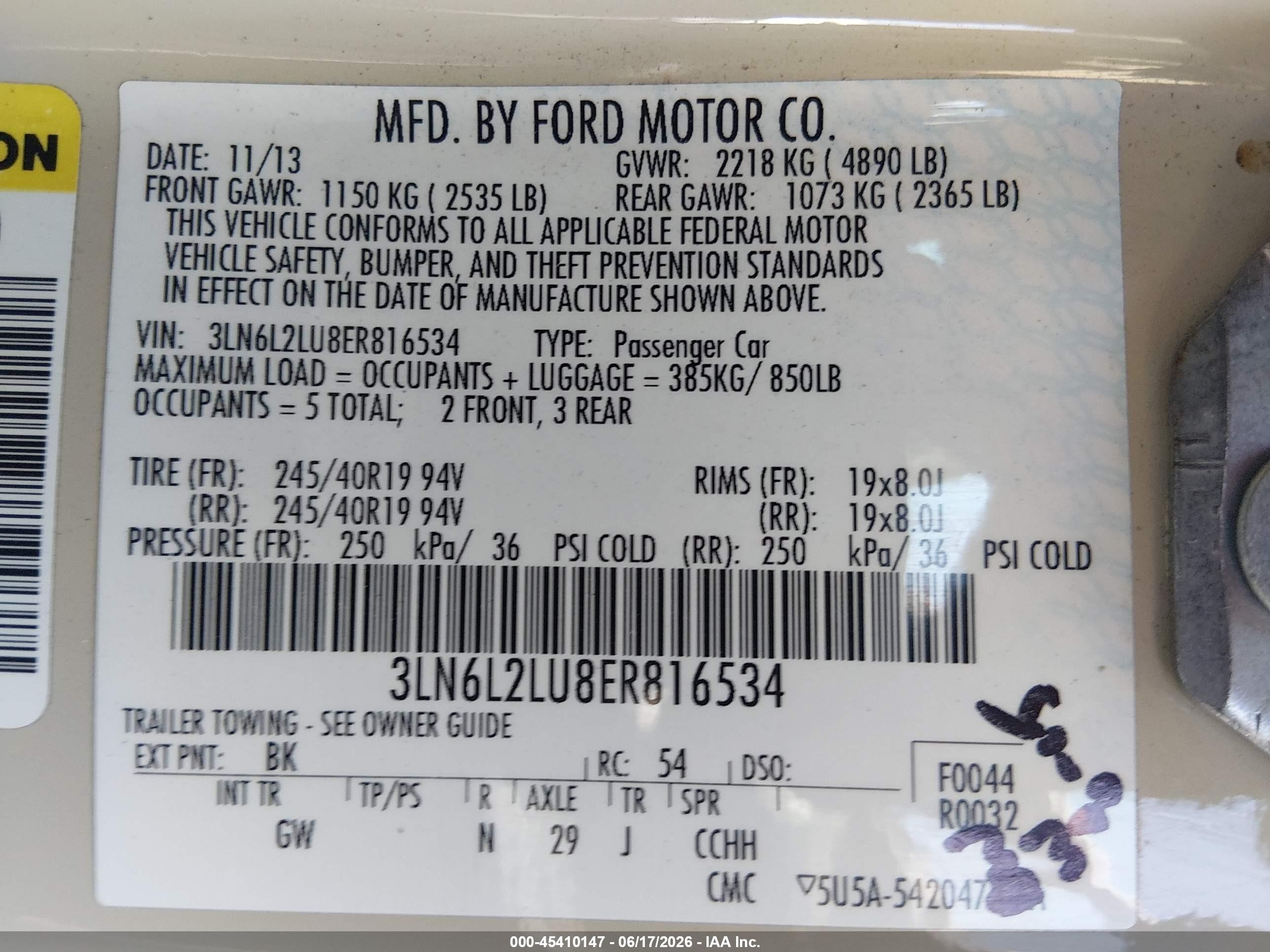2014 Lincoln Mkz Hybrid   Cream vin: 3LN6L2LU8ER816534
