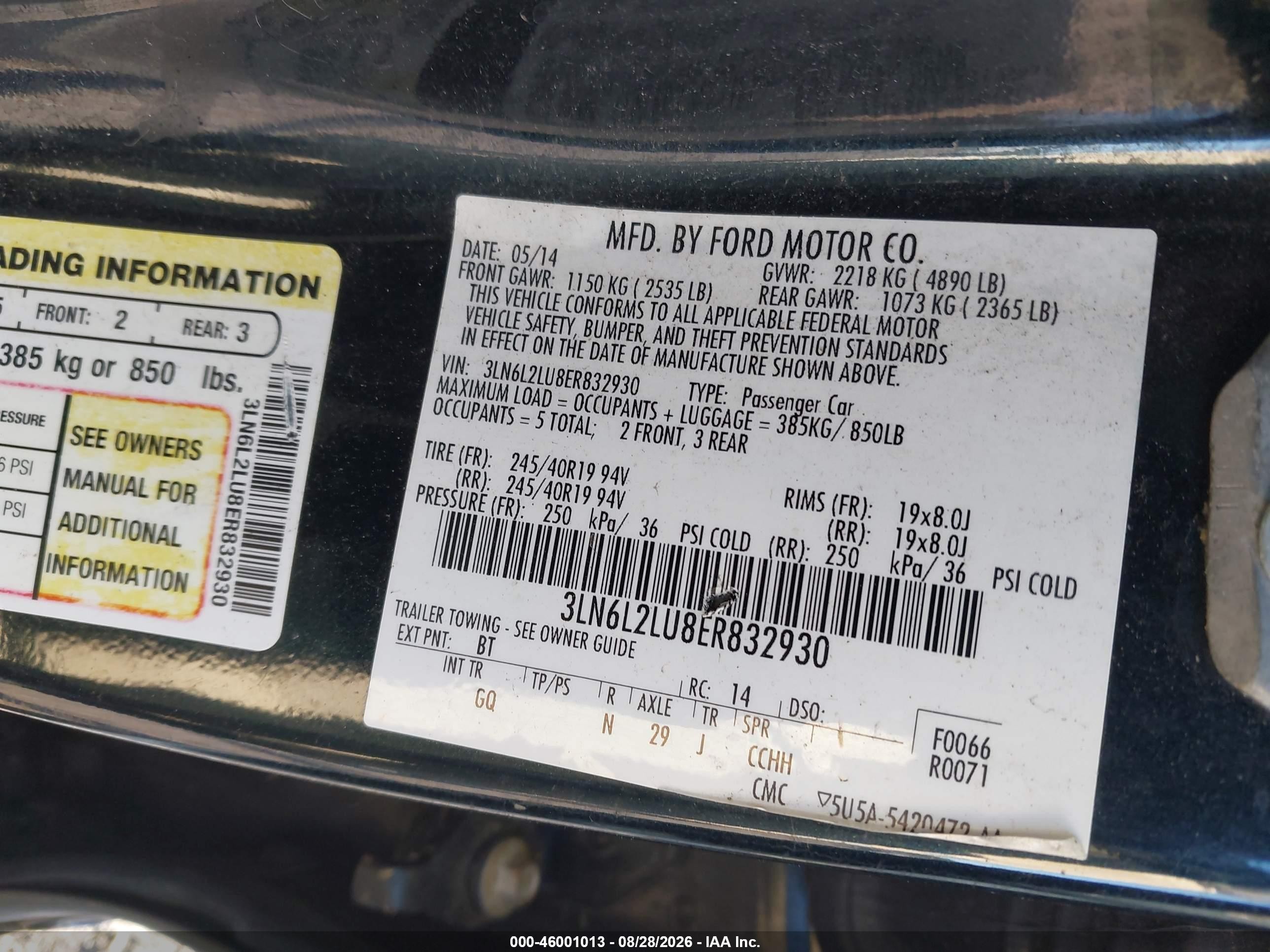 2014 Lincoln Mkz Hybrid   Черный vin: 3LN6L2LU8ER832930
