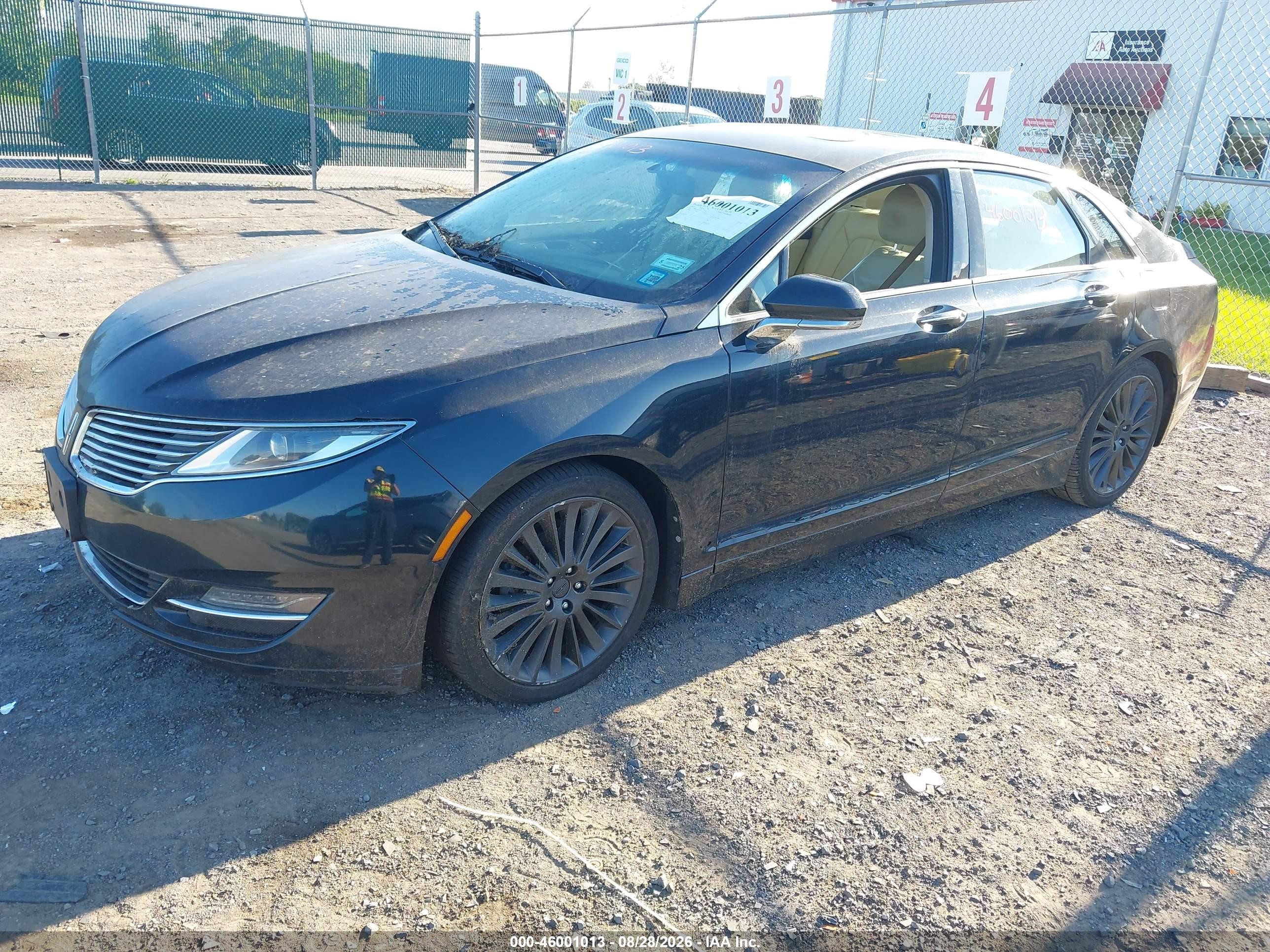 2014 Lincoln Mkz Hybrid   Черный vin: 3LN6L2LU8ER832930