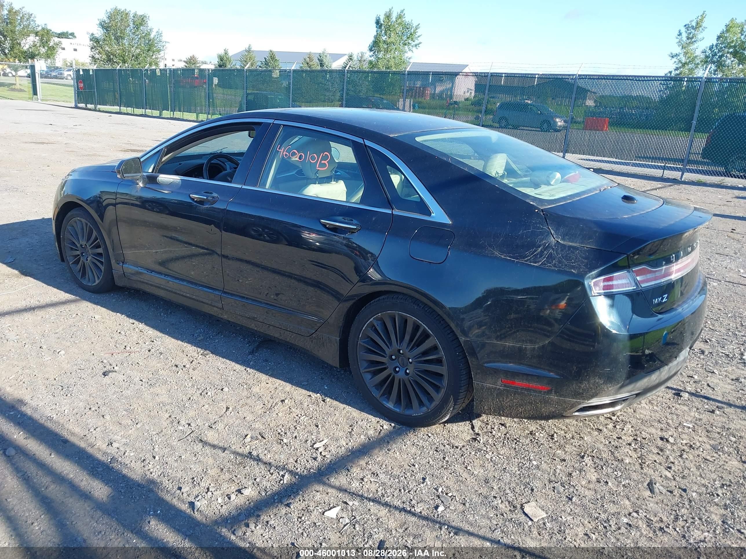 2014 Lincoln Mkz Hybrid   Черный vin: 3LN6L2LU8ER832930