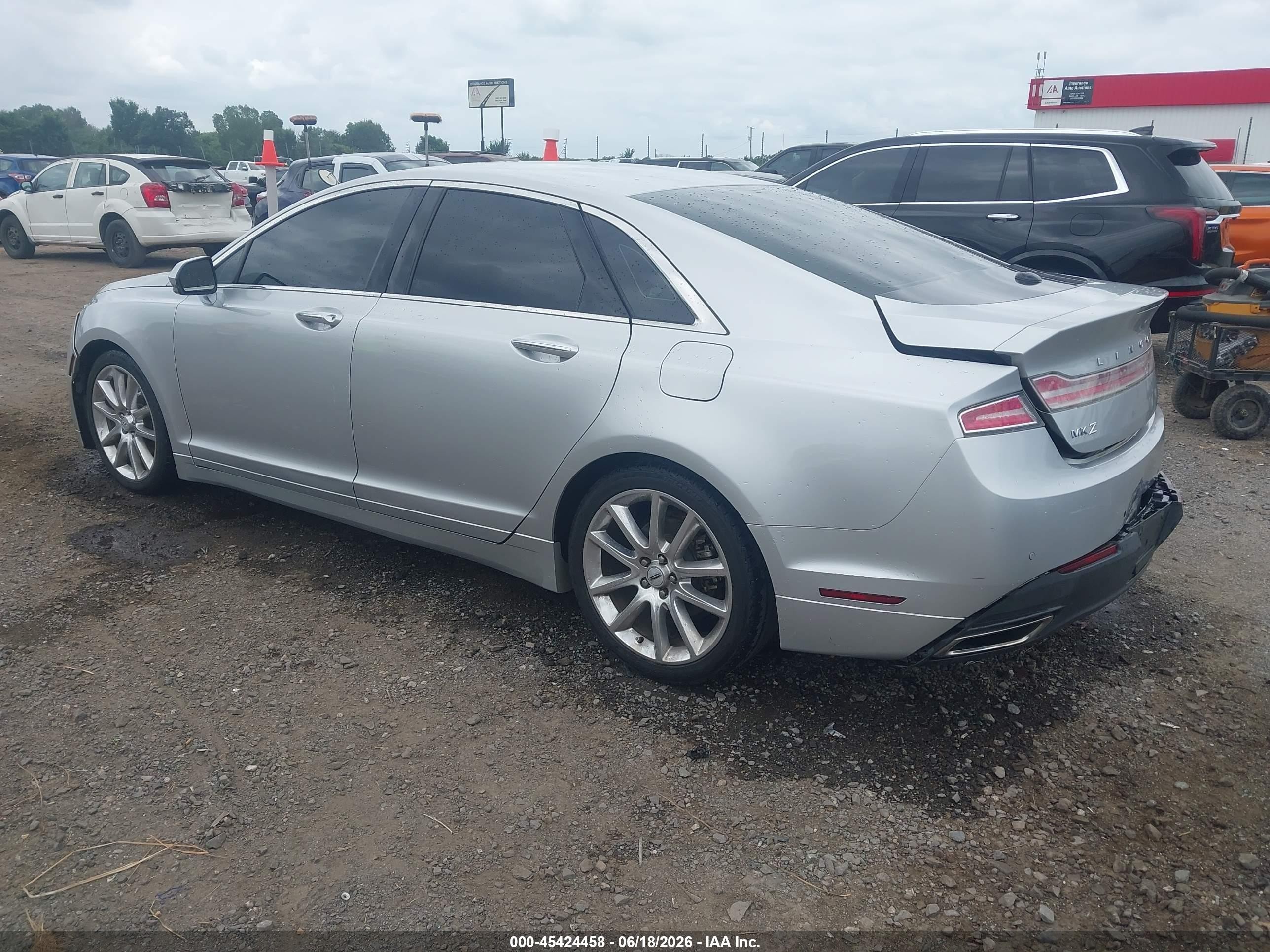 2015 Lincoln Mkz Hybrid   Silver vin: 3LN6L2LU8FR602113