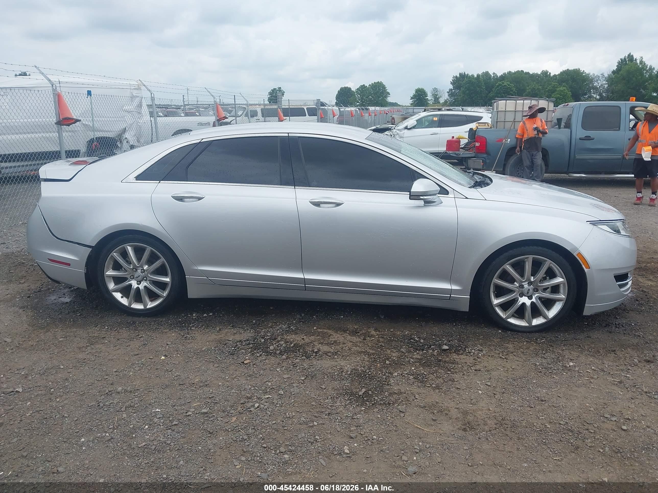 2015 Lincoln Mkz Hybrid   Silver vin: 3LN6L2LU8FR602113