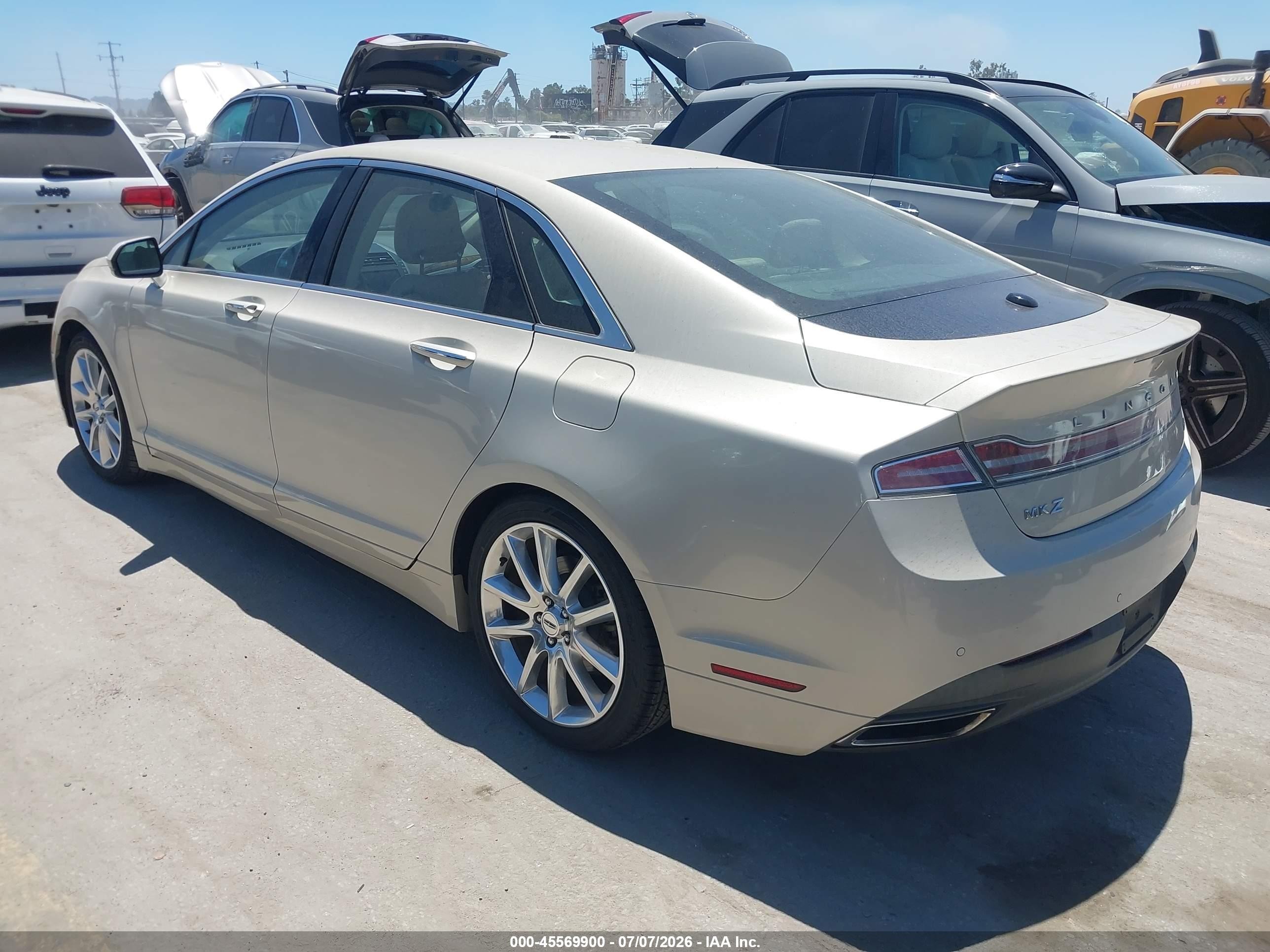 2015 Lincoln Mkz Hybrid   Beige vin: 3LN6L2LU8FR604881