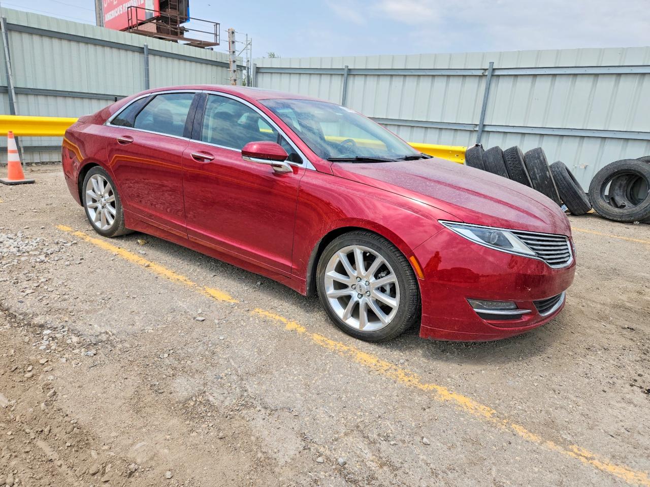 2015 Lincoln Mkz Hybrid Red vin: 3LN6L2LU8FR625648