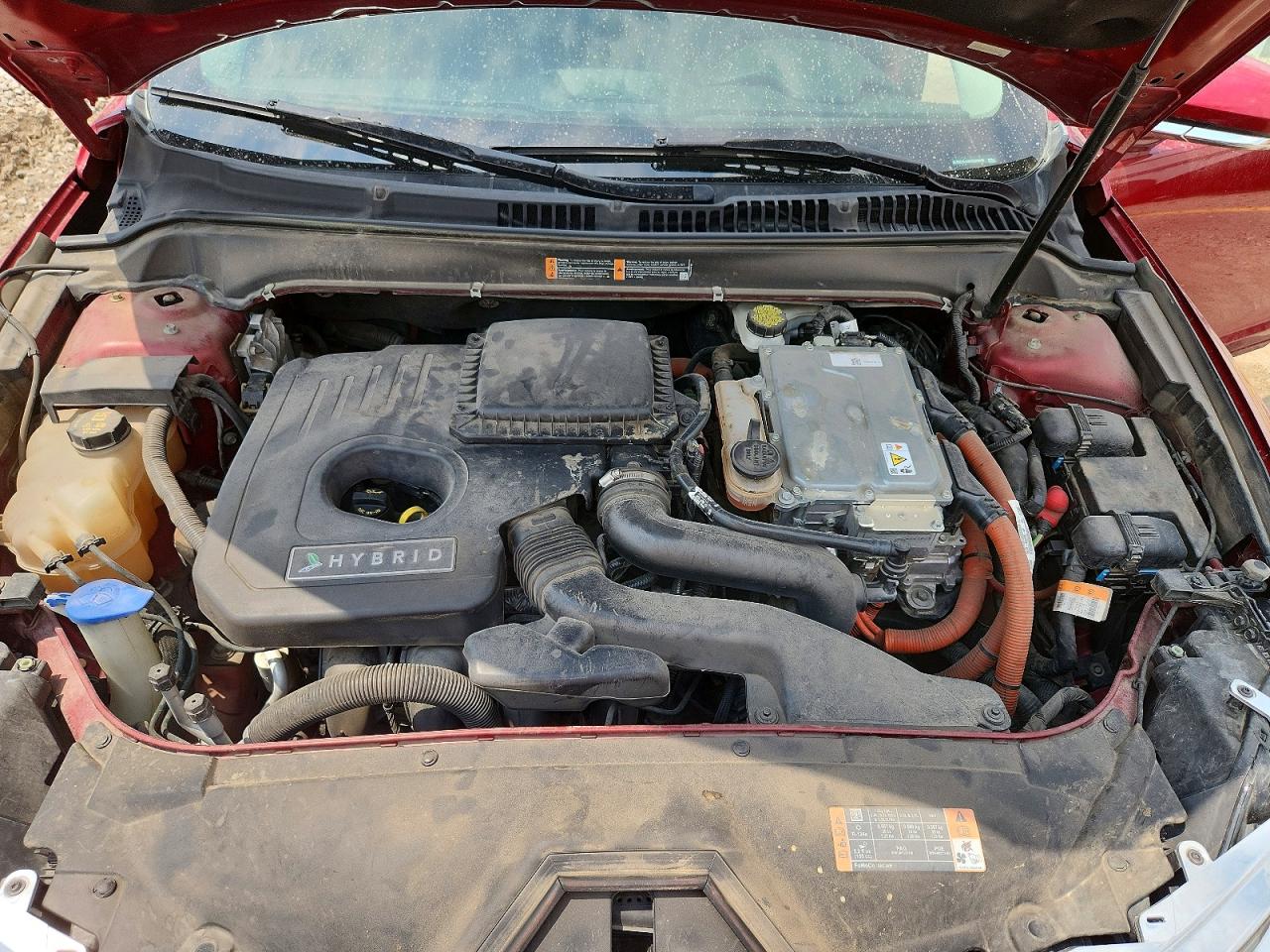 2015 Lincoln Mkz Hybrid Red vin: 3LN6L2LU8FR625648
