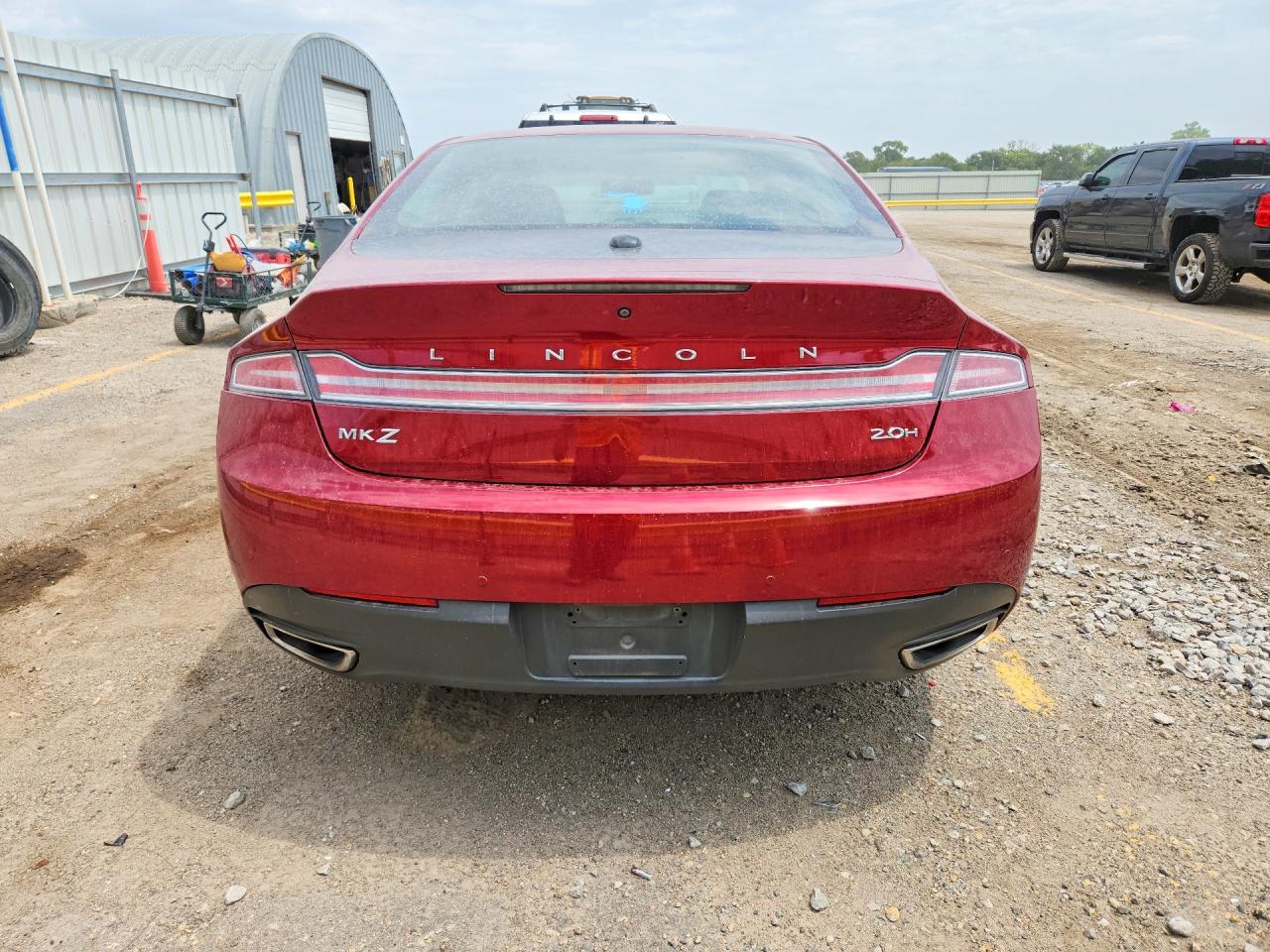 2015 Lincoln Mkz Hybrid Red vin: 3LN6L2LU8FR625648