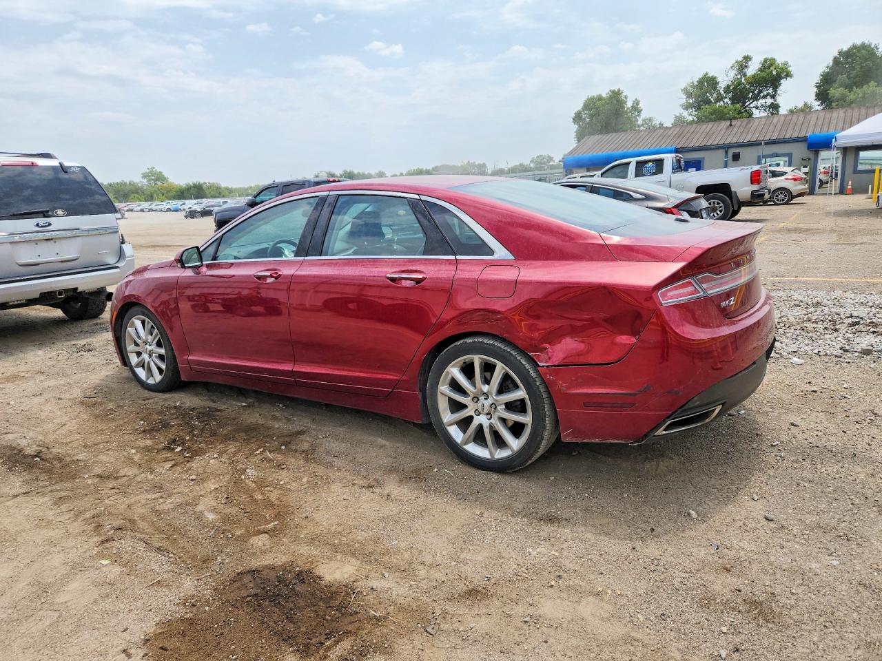 2015 Lincoln Mkz Hybrid Red vin: 3LN6L2LU8FR625648