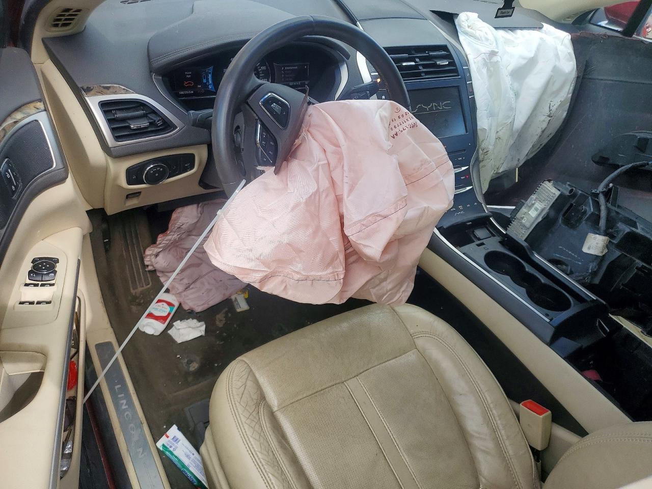 2015 Lincoln Mkz Hybrid Maroon vin: 3LN6L2LU8FR627836