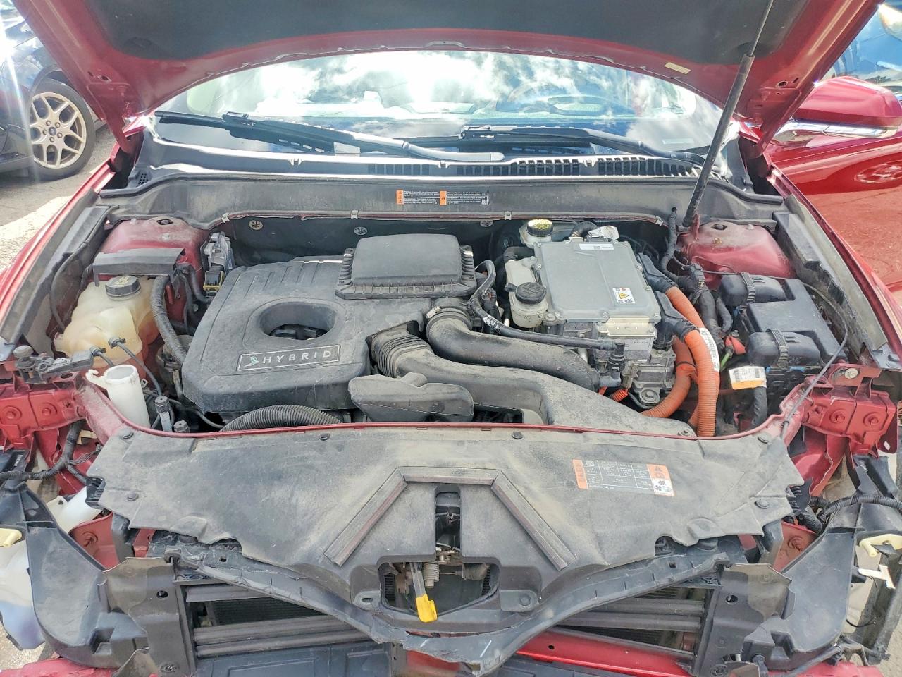 2015 Lincoln Mkz Hybrid Maroon vin: 3LN6L2LU8FR627836