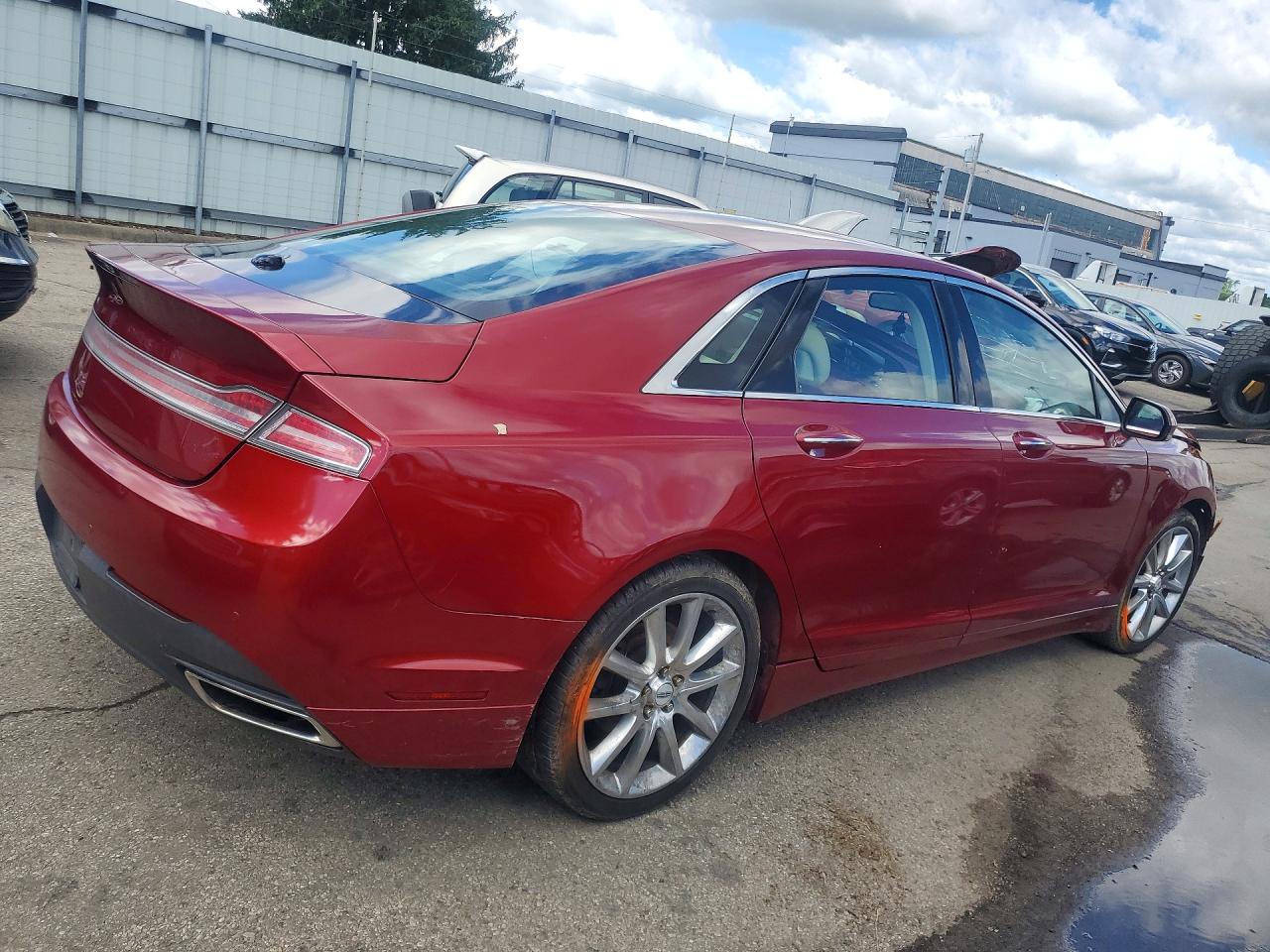 2015 Lincoln Mkz Hybrid Maroon vin: 3LN6L2LU8FR627836